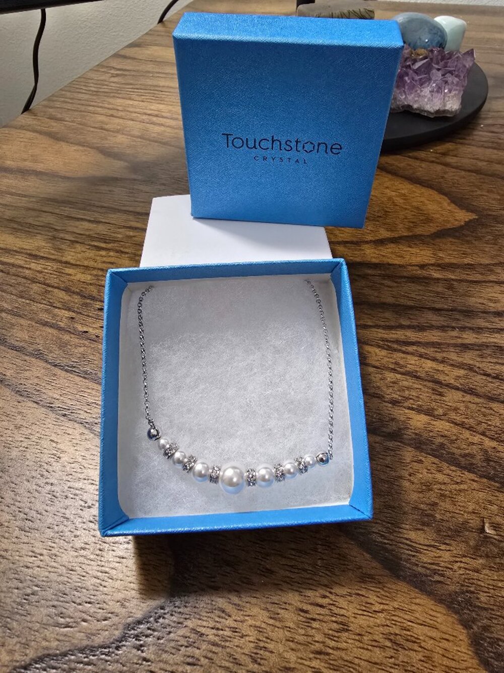 NWT Touchstone Crystal High Regard Necklace 15" to 18"